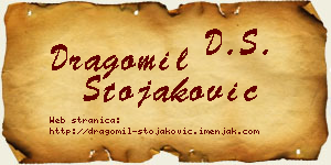 Dragomil Stojaković vizit kartica